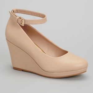 Mixx Shuz | Shoes | Mix Shoes Nude Daisy Wedge | Poshmark